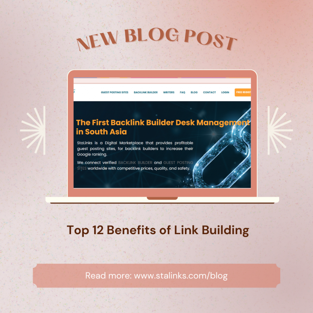 Top 12 Benefits of Link Building Blog Poster